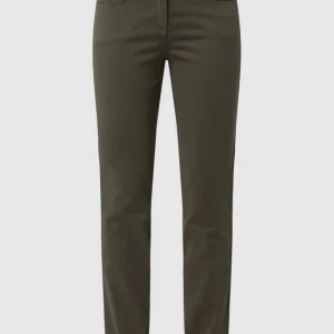 Luisa Cerano Skinny Fit Hose Mit Stretch-Anteil – Olivgrün 9