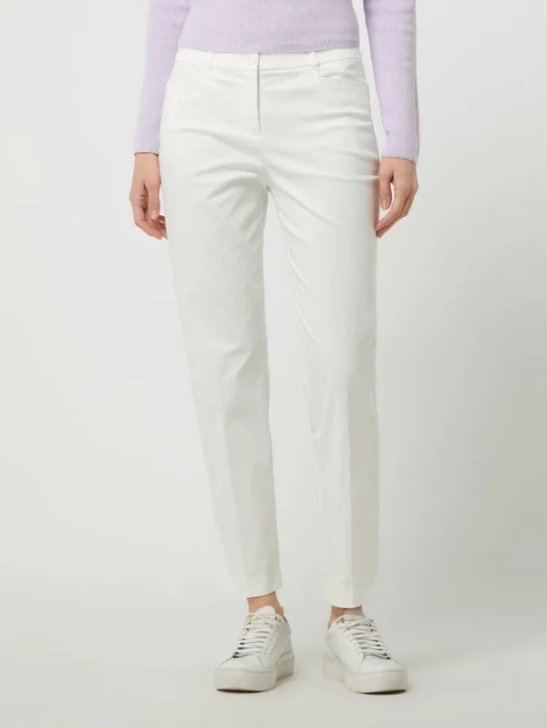 Christian Berg Woman Stoffhose Mit Stretch-Anteil In Schmaler Passform – Offwhite 5