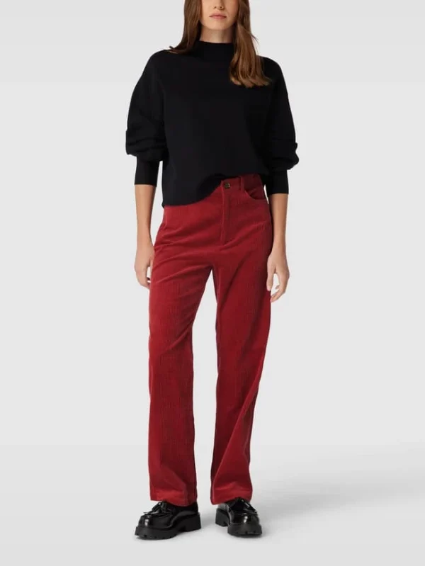 Esprit High Waist Cordhose Aus Baumwolle – Terrakotta 1