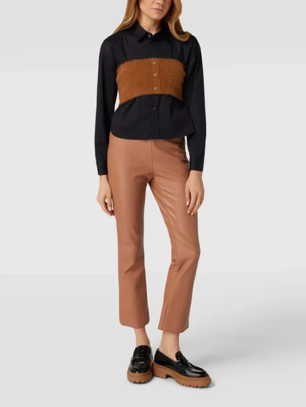 Raffaello Rossi Hose In Leder-Optik Modell ‚Macy 7/8‘ – Cognac 1