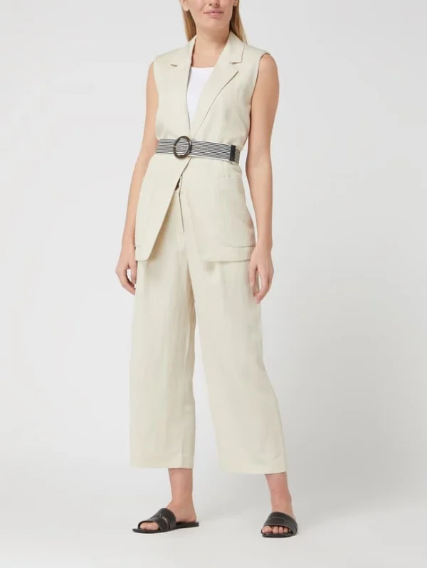 Esprit Collection Culotte Aus Lyocell-Leinen-Mix – Sand 1
