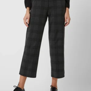 Tom Tailor Culotte Mit Karomuster – Anthrazit 13